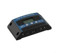 Sumsoctober Controlador de carga solar con tecnología de pantalla LCD, regulador USB dual de 12 V/24 V para sistema de panel solar, monitoreo de voltaje y corriente en tiempo real (50 A)