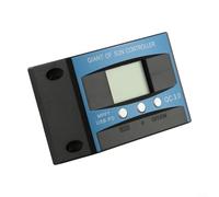 Sumsoctober Controlador de carga solar con tecnología de pantalla LCD, regulador USB dual de 12 V/24 V para sistema de panel solar, monitoreo de voltaje y corriente en tiempo real (40 A)