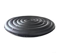 Sumsoctober Cubierta inflable para bañera con aislamiento térmico, tapa de spa de PVC, ajustable de 128 cm, 158 cm, 180 cm, fácil ajuste para piscinas de hidromasaje (negro con H)