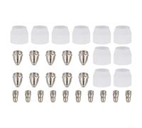 Sumsoctober Juego completo de accesorios de plasma para Amico Power para cortador APC70HF de 70 amperios con múltiples opciones de kit (kit de 30 piezas de 1,1 mm)