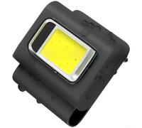 Sumsoctober Linterna frontal LED COB recargable | Base magnética y clip de silicona | para pesca nocturna, correr, camping, senderismo y actividades al aire libre (color negro)