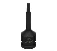 Sumsoctober Llave de vaso de 12 pulgadas, diseño hexagonal con agujero de pasador para bloqueo seguro, compatible con herramientas neumáticas y alimentadas por batería (H5)