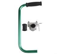Sumsoctober Mango de recortadora ajustable para el cuidado del césped: agarre ergonómico para un cómodo podado de jardín con control de ángulo y altura (verde)