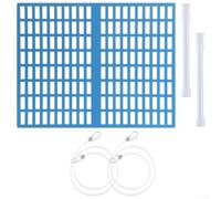 Sumsoctober Red de protección de hojas de skimmer para piscina, cubierta de protección contra escombros con correa elástica ajustable y ajuste telescópico para un mantenimiento más limpio de la