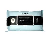 SUMSU Toallitas Húmedas de Talco para Perros y Gatos 40 Toallitas