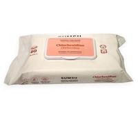 SUMSU Toallitas húmedas para con Clorhexidina para Perro y Gato - 40 Unidades