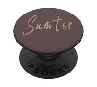 Sumter South Carolina Vintage diseño Elegante PopSockets PopGrip Adhesivo
