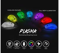 Sumvision Plasma Avago - Ratón óptico para juegos (6 ledes, 4000 DPI, USB, óptico)