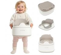 SUN BABY Asiento WC Infantil con Escalera 1-6 Años - Blanco Gris