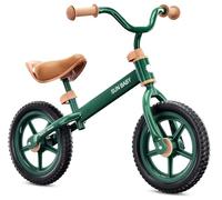 sun baby Bicicleta sin Pedales para niños 2 Años Molto Strada, MAX. 30 kg, Balance Bike con neumáticos de Espuma, sillín y Manillar Ajustables, Cuadro de Acero - Forest Green
