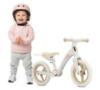 sun baby Bicicleta sin Pedales para niños Aurum - MAX. 30 kg, 2 años, Balance Bike, Cuadro de Polipropileno y Nylon, Ruedas de Espuma, sillín y Manillar Ajustables - Crema-Beige