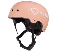 sun baby Casco para Niños, Talla S (50-54 cm), Casco Bicicleta Niños con Ajuste perimetral, mentonera, Cierre magnético, Rejillas de ventilación (Albaricoque)