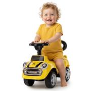 sun baby Coche de Empuje Go Go Fassion, Coche para Niños a Partir de 1 año, Efectos de Sonido, Asiento y Ruedas de plástico, protección antivuelco (Amarillo)