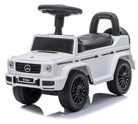 sun baby Coche de Empuje Mercedes Benz G, Coche para Niños a Partir de 1 año, Volante con Sonido, guantera, Rueda de Repuesto Falsa (Blanco)