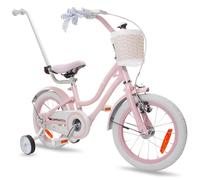sun baby Heart Bike Silver Moon Bicicleta niña 14" - Rosa