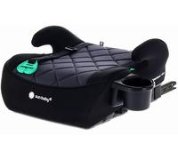 SUN BABY LITTLENEST PRO - Elevador Coche ISOFIX 125-150 cm, i-Size R129, Portavasos, Asiento Acolchado Infantil - Negro