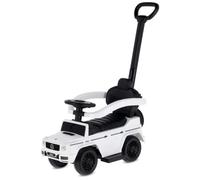 SUN BABY Mercedes-Benz G Correpasillos Andador Desde 12 Meses con Empujador para Niños, Ruedas de Goma TPE, Barra de Seguridad, Reposapiés Retráctiles, Volante con Sonidos - Blanco