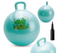 SUN BABY Saltador Hinchable para Niños hasta 45 Kg sin BPA, de 1 año, Pelotas saltarinas para niños (Pelota de Goma Verde)