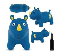 sun baby Saltador Hinchable para Niños hasta 45 Kg sin BPA, de 1 año, Pelotas saltarinas para niños (Unicornio Azul)