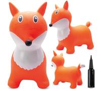 sun baby Saltador Hinchable para Niños hasta 45 Kg sin BPA, de 1 año, Pelotas saltarinas para niños (Zorro Naranja)
