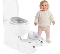 SUN BABY Set 3 en 1 para el aprendizaje del orinal - orinal con cubeta extraíble, reductor para inodoro y taburete antideslizante, 18-36 meses, Beige