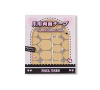 Sun&Beam Nails Adhesive Tabs 25 Sheets for Press On False Nail Tip Gel Glue Double Sided Tape Stickers Waterproof Transparent Strong Sticky (Large Size for Hands/25 Sheet)