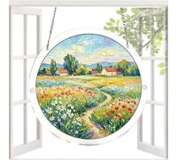Sun Catcher Decor, 2D acrílico Decorative Holiday Props - Puzzle Suncatcher for Window - for Indoor Outdoor Windowsills Yard Tree Balcony Bedroom Living Room Beach Holiday Parties