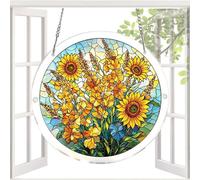 Sun Catcher Decor for Home - 2D Acrylic Decorative Holiday Props | Puzzle Suncatcher for Window - for Indoor Outdoor Windowsills Yard Tree Balcony Bedroom Living Room Beach Holiday Parties