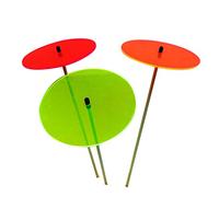 Sun Catcher Garden Decor Resplandeciente Discos de Sol 3 Grandes Estacas de Jardín 75cm Altura Ornamento Regalo de Jardinero Atrapador de Sol Decoración de Jardín, Colour:Red/Orange/Green (3) RG