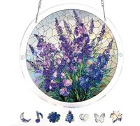 Sun Catcher Puzzle, Acrylic Flower Decor, 3D Stained Gear with Smart Style, Craft Aid for Daily Fun, Glow Mate, Sun Catcher Puzzle for Adults Spring Summer Holiday Birthday Party Living Room Bedroom