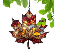 Sun Catchers for Window - 2D Fall Maple Leaves Light Catcher Ornament | Aesthetic Wall Hanging Craft Pendant Thanksgiving Decoration Balcony Garden Doorway Yard Bedroom Home Decor