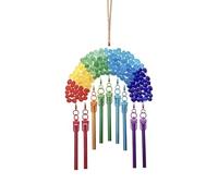 Sun Catchers Outdoor - Light Reflector, Rainbow Cloud 2D Acrylic Beaded, Prism Pendant | Glisten Mobile Spectral Ornament Radiance Danglers Wind Chimes Home Living Room Bedroom Entryway for Window