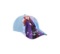 Sun City Frozen - Gorra de béisbol para niña Anna & Elsa, azul claro, 54 cm