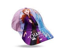 Sun City Frozen - Gorra de béisbol para niña Anna & Elsa, morado, 52 cm