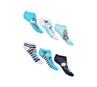 SUN CITY Frozen - La Reina del Hielo Elsa Niños Niñas Zapatillas Calcetines 6 Pares de Calcetines, multicolor, 31-34