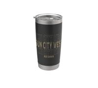 Sun City vintage del oeste de Arizona Vaso térmico de acero inoxidable de doble pared