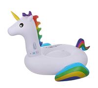 SUN CLUB AVENLI Jumbo Float, Unicorno Gonfiabile Gigante Gioventù Unisex, Bianco, 218 x 160 x 120 cm