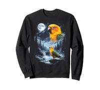 Sun Conure Aullando a Moon 90's Retro Parrot Sudadera