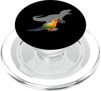 Sun Conure con T Rex Shadow Bird Lovers PopSockets PopGrip para MagSafe