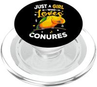 Sun Conure Just A Girl Who Loves Conures Parrot Lover Mujeres PopSockets PopGrip para MagSafe