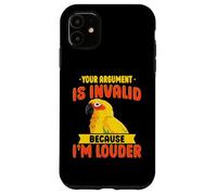 Sun Conure Parrot Joke Funny Bird Lover Tropical Loro Carcasa para iPhone 11