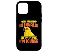 Sun Conure Parrot Joke Funny Bird Lover Tropical Loro Carcasa para iPhone 12/12 Pro