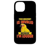 Sun Conure Parrot Joke Funny Bird Lover Tropical Loro Carcasa para iPhone 14