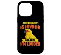 Sun Conure Parrot Joke Funny Bird Lover Tropical Loro Carcasa para iPhone 14 Pro Max
