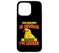 Sun Conure Parrot Joke Funny Bird Lover Tropical Loro Carcasa para iPhone 15 Pro Max