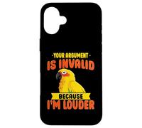 Sun Conure Parrot Joke Funny Bird Lover Tropical Loro Carcasa para iPhone 16 Plus