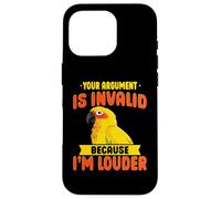 Sun Conure Parrot Joke Funny Bird Lover Tropical Loro Carcasa para iPhone 16 Pro