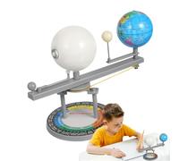 Sun Earth Moon Orbital Model - Solar Modelo de globo de juguete para niños | Modelo planetario educativo para la escuela en casa, herramienta de aprendizaje científico STEM para niños, raga