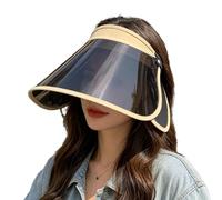 Sun Face Shield - Solar Visor, Adjustable Breathable Headwear, Glare Deflector | Radiant Barrier Panoramic Guard Optic Screen Outdoor Riding Sun Hat Driving Softball Bicycle Beach Sports for Cycling