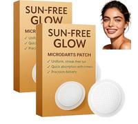 Sun-Free Glow Micro Needle Patch,Self Tanning Patches, Tans Without Sun, Natural Ingredients, Enhancing Natural Skin Tone for All Skin Type (2 unidades)